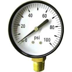 GAUGE 100 PSI 1/4 LM2" DIAL ST