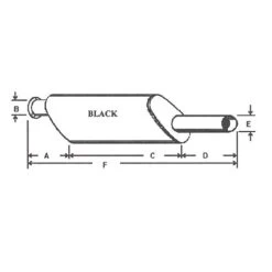 Stanley Tractor Muffler, DR-14, Made To Fit John Deere