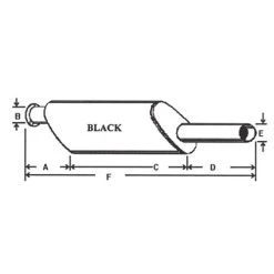 Stanley Tractor Muffler, DR-24, Made To Fit John Deere