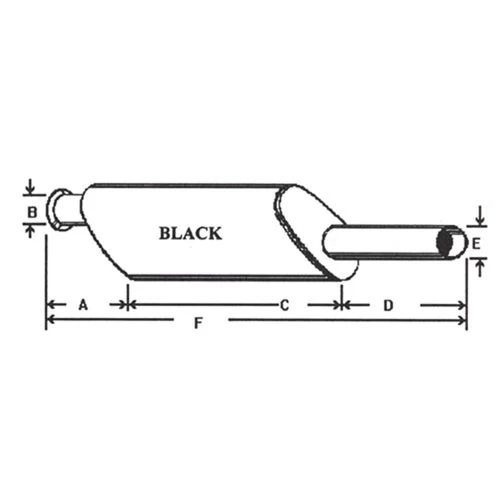 Stanley Tractor Muffler, DR-24, Made To Fit John Deere 3 Stanley Tractor Muffler, DR-24, Made To Fit John Deere