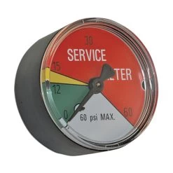 2" 0-15 PSI Filter Indicator Gauge (1/8" BM)