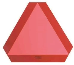 Plastic Slow Moving High Visibility Vehicle Sign - 12" X 12"