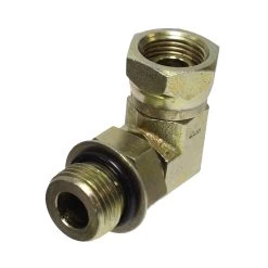 Hydraulic Adapter 5/8" Male O-ring X 1/2" Female Pipe Swivel 90-Degree