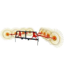 Grizzly® Hay Rake, 3 Point, 8 Wheel