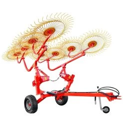 Grizzly® Hay Rake, Carted, 8 Wheel