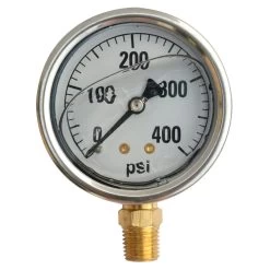 GAUGE 400 PSI 2.5" FACE GLYC