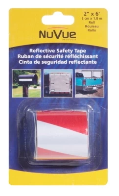 TAPE REFLECTIVE RED/WH 2"X 6' 3 TAPE REFLECTIVE RED/WH 2"X 6'