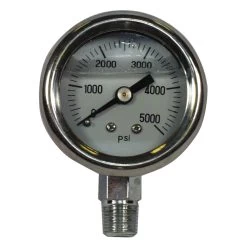 2-1/2" 5000 PSI Glycerine Filled Pressure Gauge